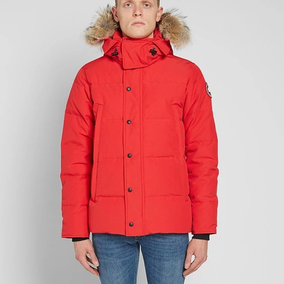 Shop Canada Goose Wyndham Parka In Red