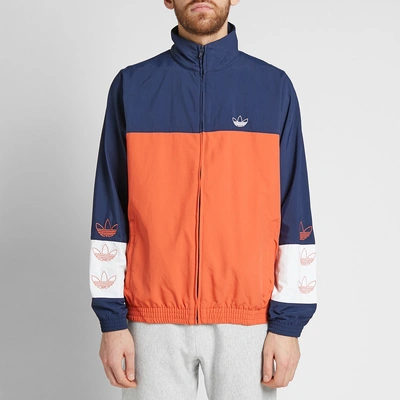 Adidas Originals Adidas Blocked Warm Up Sweat In Orange,navy | ModeSens