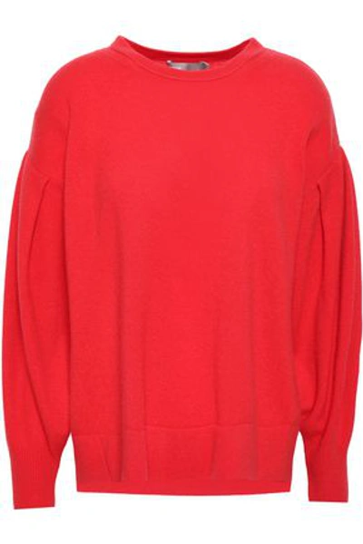 Shop Vince Cashmere Sweater In Tomato Red