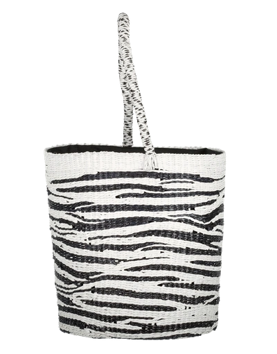 Shop Sensi Studio Zebra Bucket Style Tote In Unique