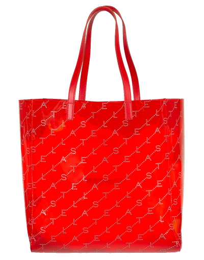 Shop Stella Mccartney Red Medium Stella Tote