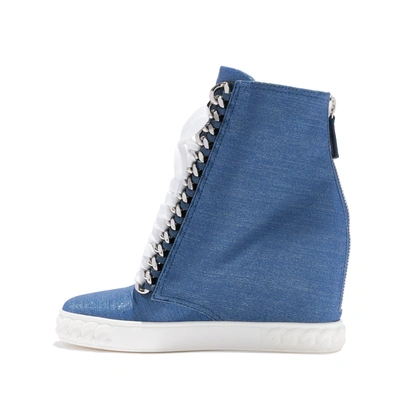 Shop Casadei Sneakers In Mas Blue