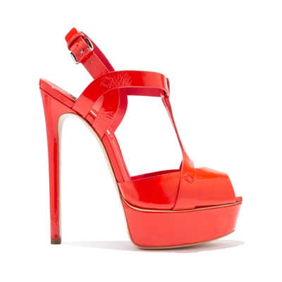 Shop Casadei Flora In Energy Red