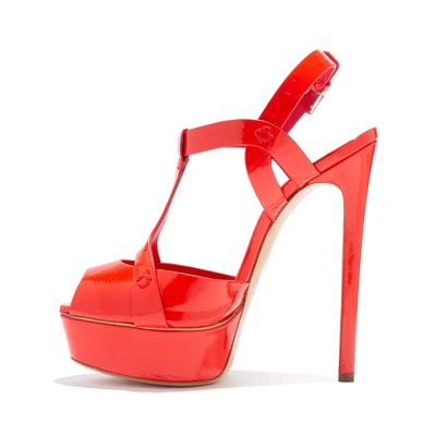 Shop Casadei Flora In Energy Red