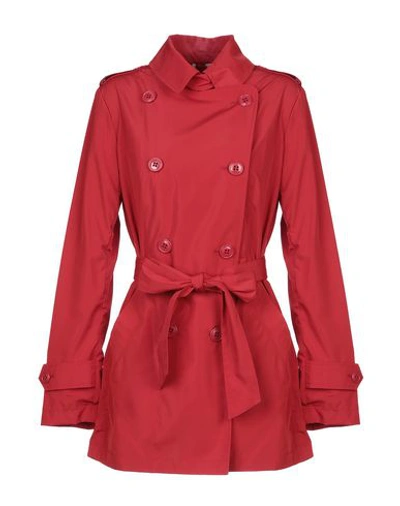 Shop Geospirit Overcoats In Red