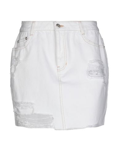 Sjyp Denim Skirt In White | ModeSens