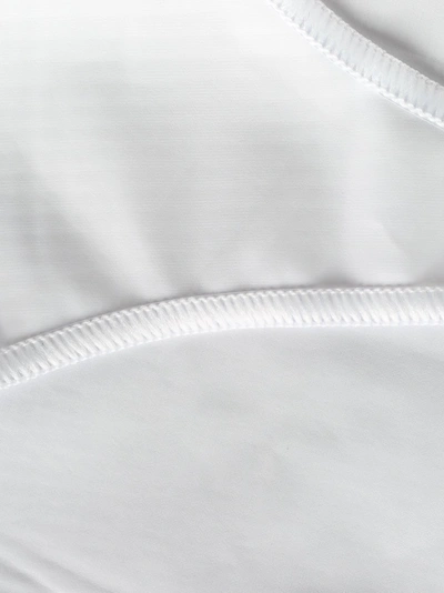 Shop Oseree Latex Stretch Asymmetric Bikini In White