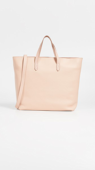 madewell sheer pink tote