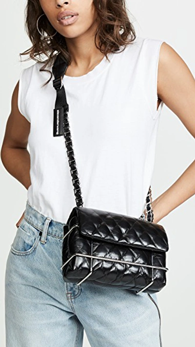 Shop Alexander Wang Halo Quilted Shoulder Bag In Black