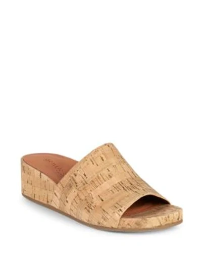 Shop Gentle Souls Classic Wedge Sandals In Natural