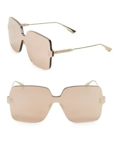 Shop Dior Colorquake1 99mm Square Sunglasses In Gold Copper