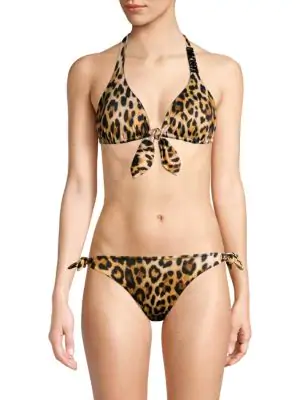 moschino leopard bikini
