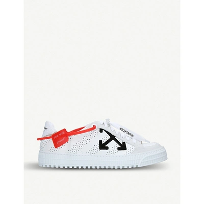 Shop Off-white Polo 3.0 Leather Trainers In White/blk