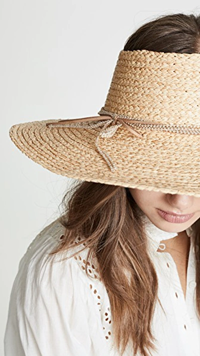 Shop Hat Attack Visor Sunhat In Natural