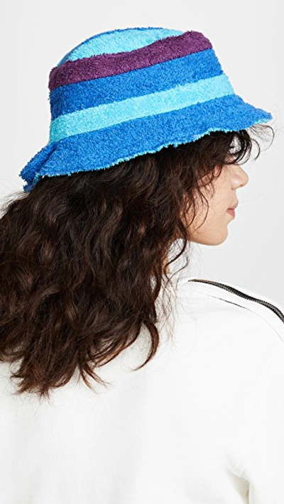 Shop Bernstock Speirs Towel Bucket Hat In Blue