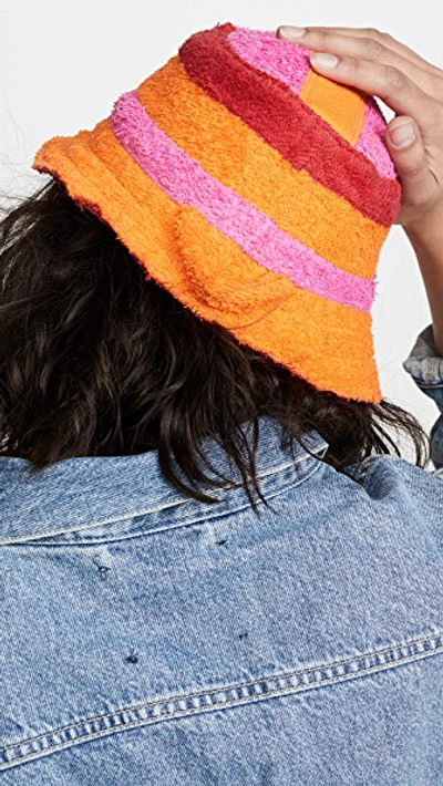 Shop Bernstock Speirs Towel Bucket Hat In Pink