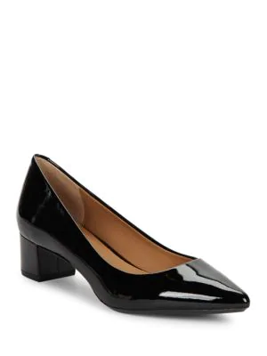 Calvin Klein Women's Genoveva Block-heel Pumps Women's Shoes In Black ...