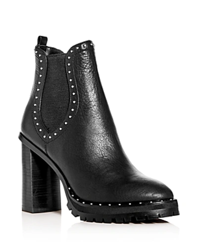 Shop Rebecca Minkoff Women's Edolie Studded High-heel Boots In Black