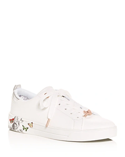 Shop Ted Baker Women's Mispir Low-top Sneakers In White