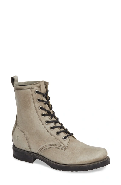 Shop Frye 'veronica Combat' Boot In Grey/ Grey