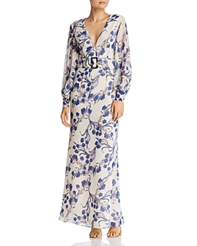 Shop Fame And Partners Adorne Floral-print Maxi Dress