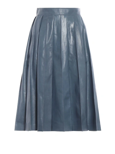 Shop Bottega Veneta Varnished Full Skirt In Tweedia