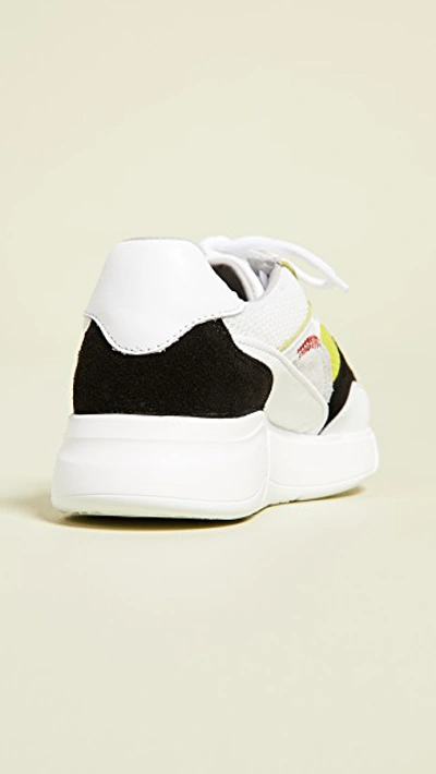 Shop Axel Arigato Genesis Sneakers In White/black/yellow