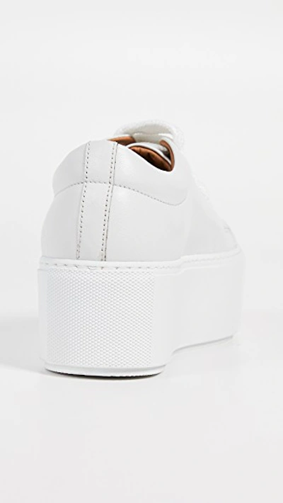 Shop Acne Studios Drihanna Logo Sneakers In White/white