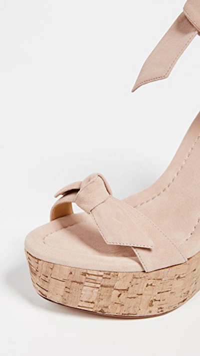 Shop Alexandre Birman Clarita 120mm Wedges In Light Sand/natural