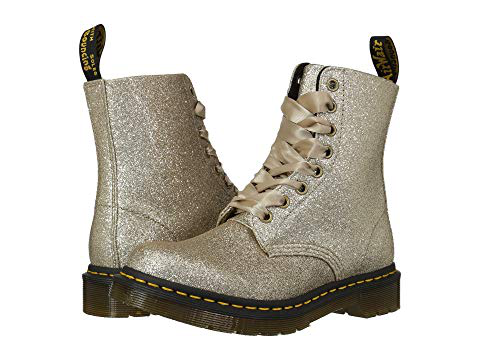 dr martens pale gold glitter