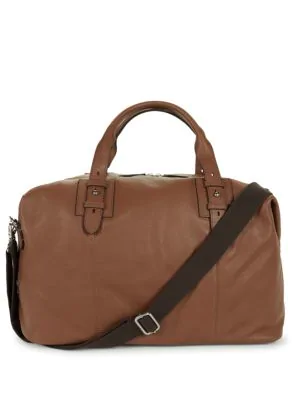 cole haan leather travel bag