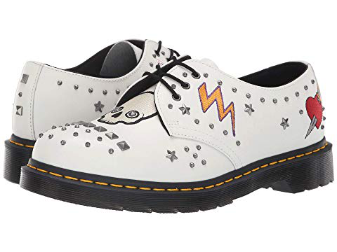 dr martens rock and roll white