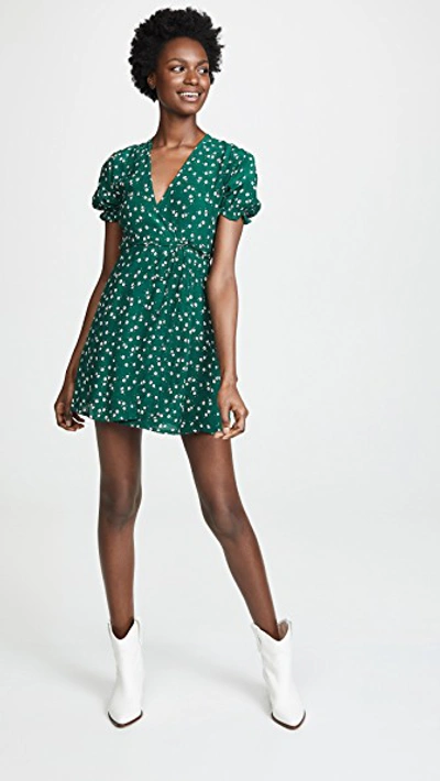 Shop Faithfull The Brand Mira Dress In Betina Floral Print Green