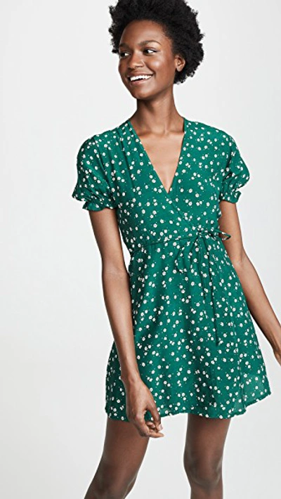 Shop Faithfull The Brand Mira Dress In Betina Floral Print Green