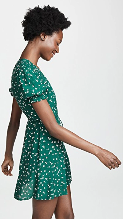 Shop Faithfull The Brand Mira Dress In Betina Floral Print Green
