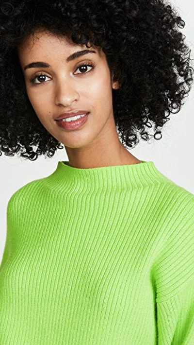 Shop Line & Dot Neon Alder Sweater In Neon Green