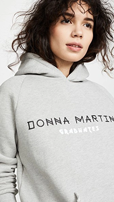 Shop Baja East Donna Martin Hoodie In Grey