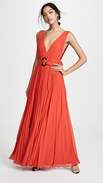 sunset orange dress