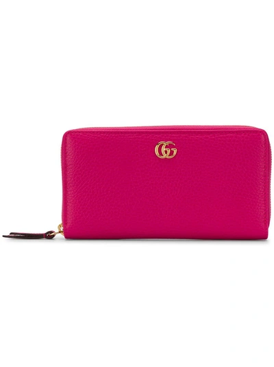 Shop Gucci Double G Wallet - Pink