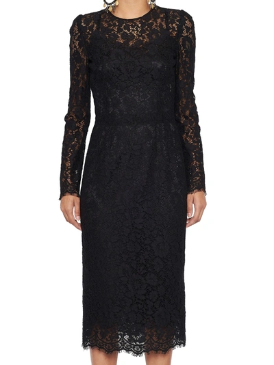 Shop Dolce & Gabbana Dress In Black