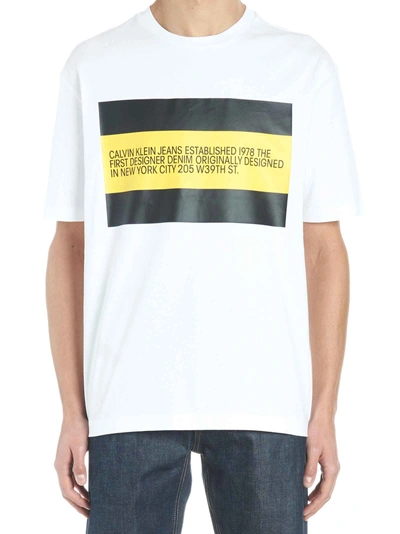 Shop Calvin Klein T-shirt In White
