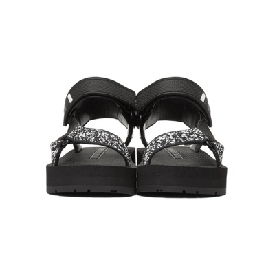 Shop Prada Black Velcro Nomad Sandals