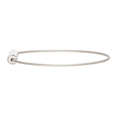 Shop Le Gramme Silver Polished Le 5 Grammes Cable Bracelet