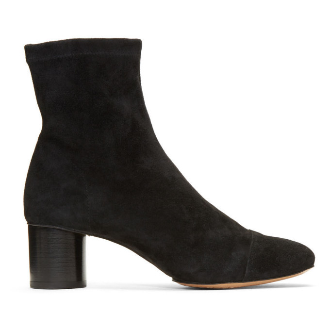 Isabel Marant Black Suede Datsy Boots In 01bk Black | ModeSens