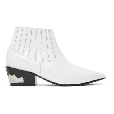 Shop Toga Pulla White Ankle Boots