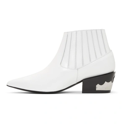 Shop Toga Pulla White Ankle Boots