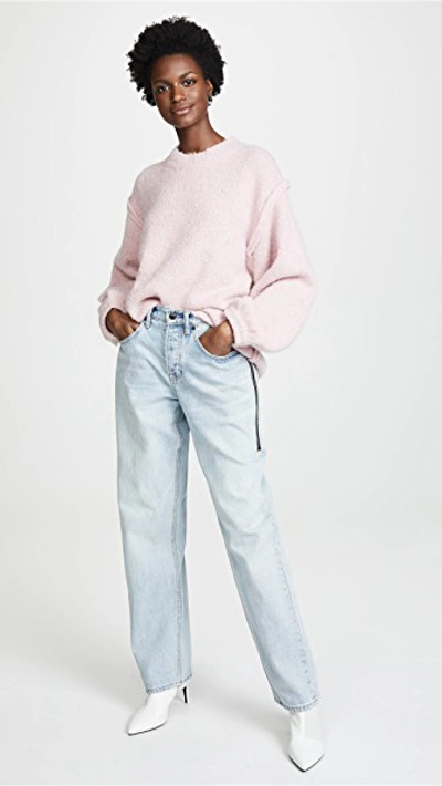 Shop Acne Studios Kiara Sweater In Pale Pink