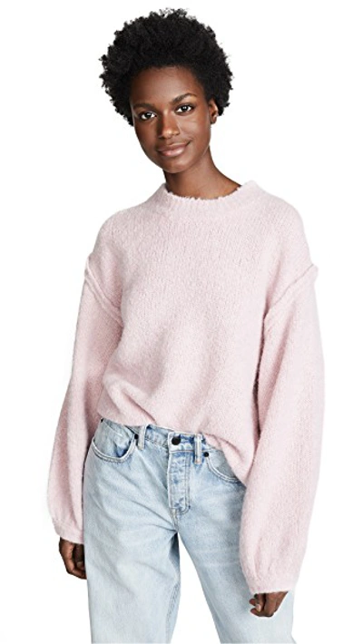 Shop Acne Studios Kiara Sweater In Pale Pink