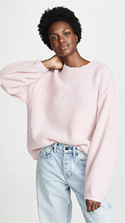Shop Acne Studios Kiara Sweater In Pale Pink