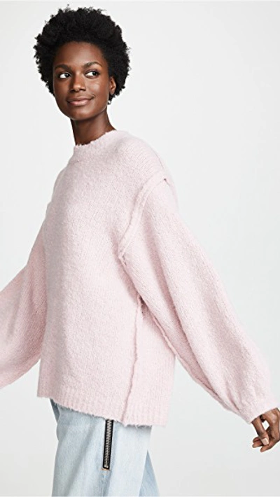 Shop Acne Studios Kiara Sweater In Pale Pink